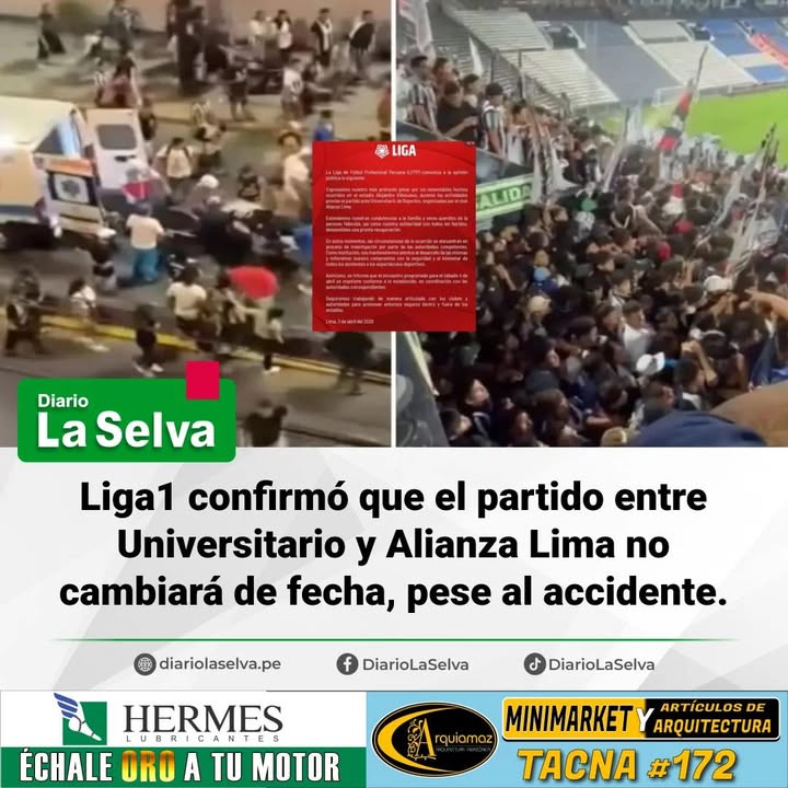 Clásico se juega: Liga1 mantiene fecha del Universitario vs. Alianza Lima