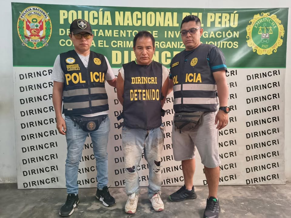 Capturan en Iquitos a requisitoriado incluido en la lista de los más buscados