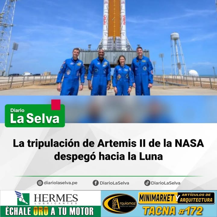 Artemis II parte rumbo a la Luna