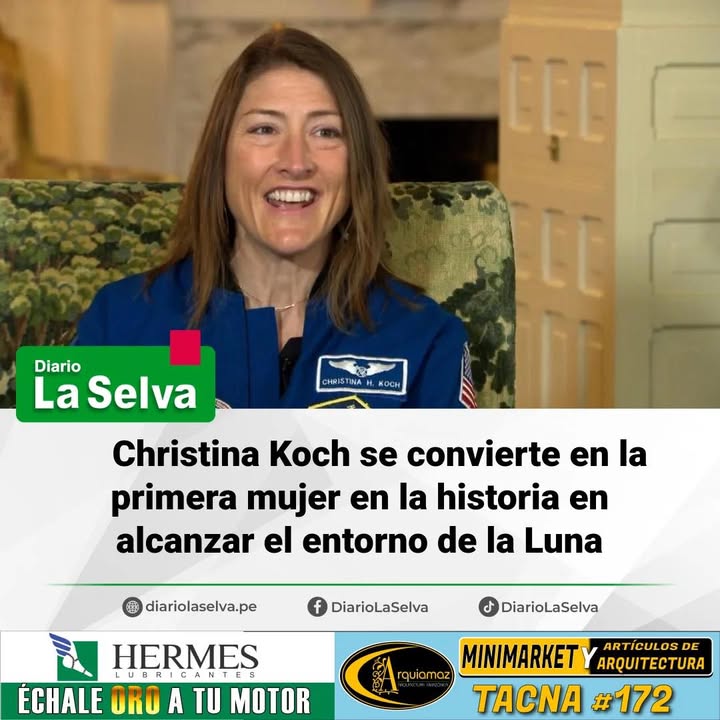 Christina Koch se convierte en la primera mujer en la historia en alcanzar el entorno de la Luna