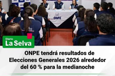 ONPE tendrá resultados de Elecciones Generales 2026 alrededor del 60 % para la medianoche