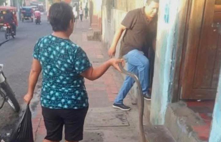 ¡Por andar tomando en Viernes Santo, su mamá le castigó con la cáscara de guaba!