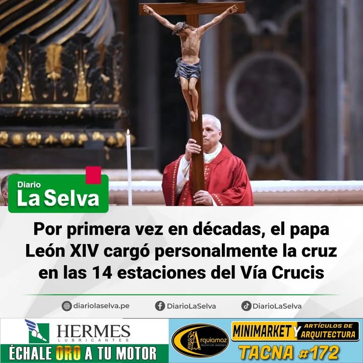 Momento histórico en el Vía Crucis del Coliseo de Roma - Diario La Selva