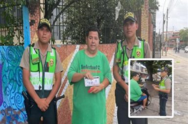 Policías devuelven billetera extraviada y destacan por su honestidad.