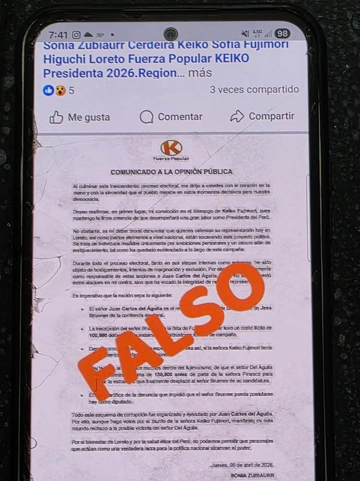 ‼ FALSO COMUNICADO GENERA CONFUSIÓN Y ES DESMENTIDO EN REDES