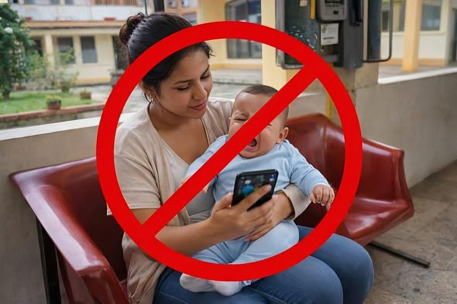 Uso de pantallas en niños puede afectar su desarrollo cerebral y físico.