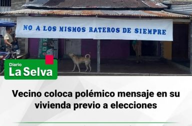 Iquitos: Vecino coloca polémico mensaje en su vivienda previo a elecciones