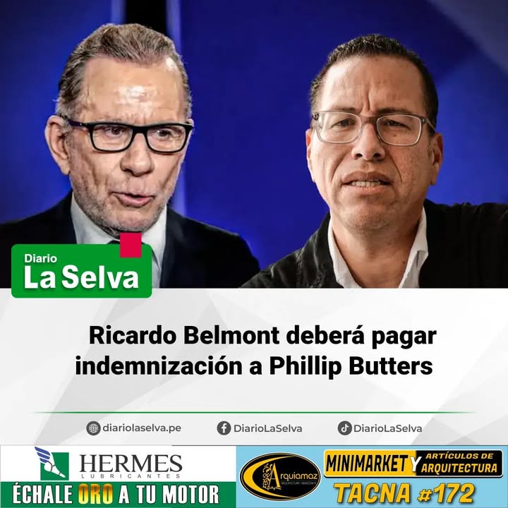 Ricardo Belmont deberá pagar indemnización a Phillip Butters