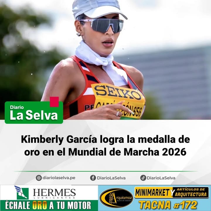 Kimberly García logra la medalla de oro en el Mundial de Marcha 2026