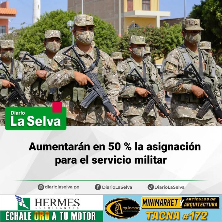 Gobierno propone subir en 50 % la asignación a quienes hagan servicio militar