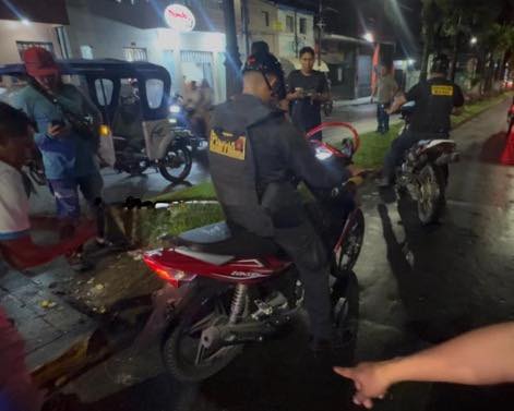 Violento despiste deja a ciudadano herido en la avenida Grau.