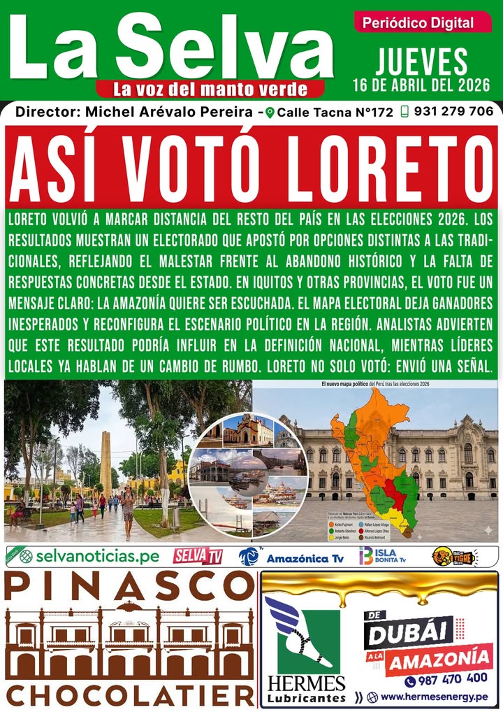 Portada LA SELVA 16•04•2026‼