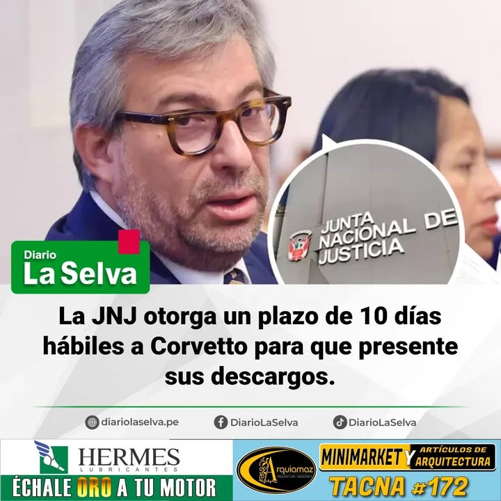 JNJ otorga plazo a Corvetto para responder por fallas en elecciones