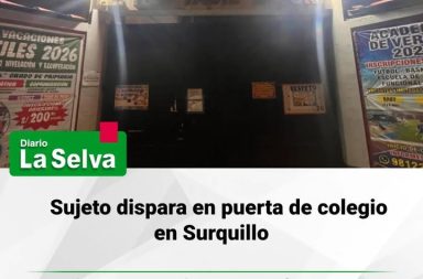 Incidente con disparos en colegio de Surquillo