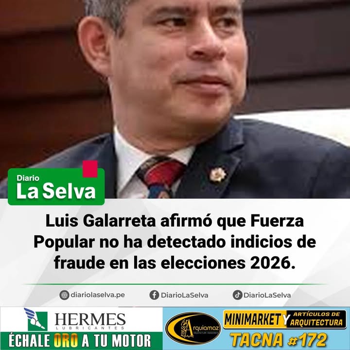 Fuerza Popular descarta indicios de fraude