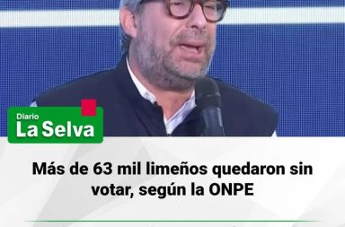 Más de 63 mil limeños quedaron sin votar, según la ONPE