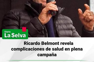 Ricardo Belmont revela complicaciones de salud en plena campaña