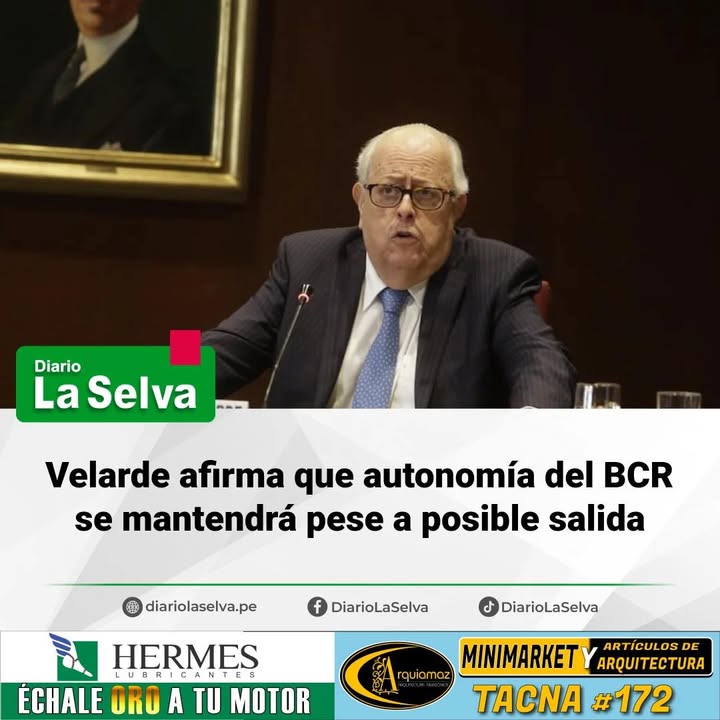Posible salida de Velarde abre debate sobre liderazgo del BCR