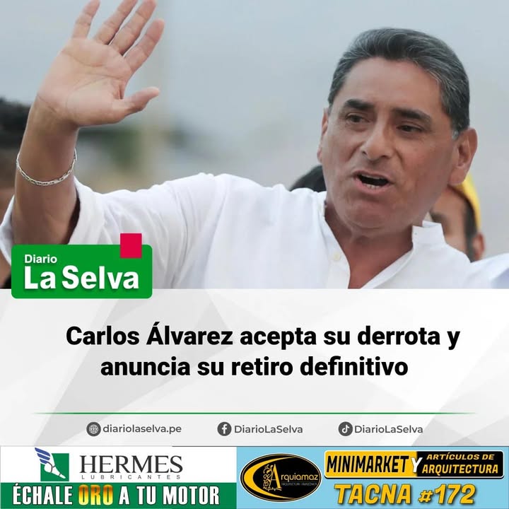 Carlos Álvarez acepta su derrota y anuncia su retiro definitivo