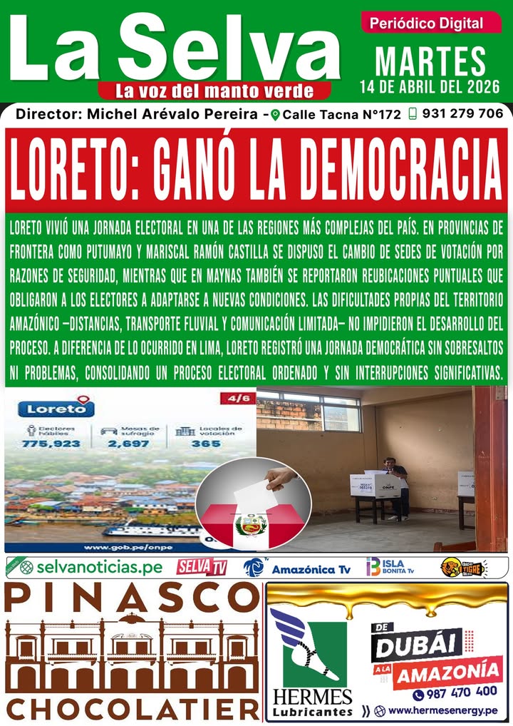 Portada LA SELVA 14•04•2026‼