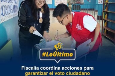 Ministerio Público coordina acciones para garantizar el normal desarrollo de la jornada...