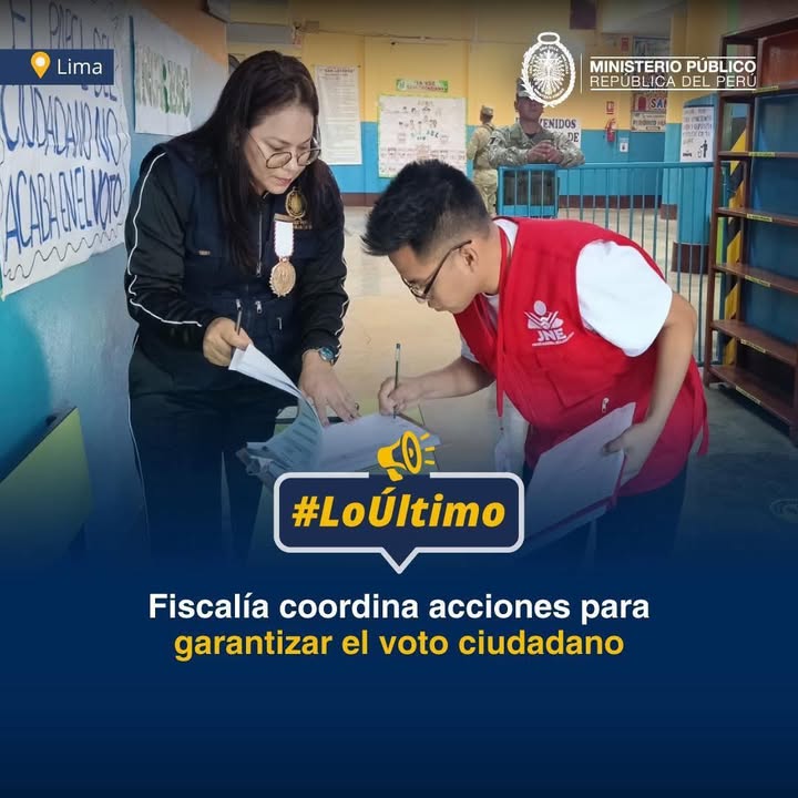 Ministerio Público coordina acciones para garantizar el normal desarrollo de la jornada...