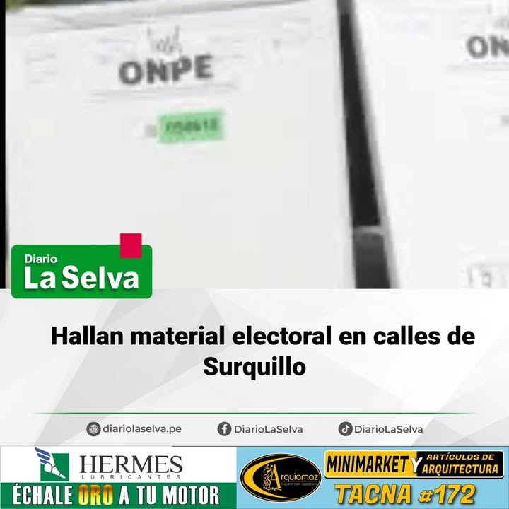 Hallan material electoral en calles de Surquillo