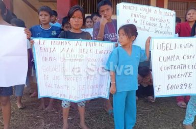 Comunidades achuar en Trompeteros continúan sin clases por falta de docentes.