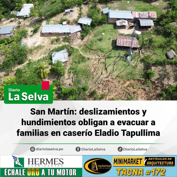 Inestabilidad del suelo obliga a evacuar viviendas en El Dorado