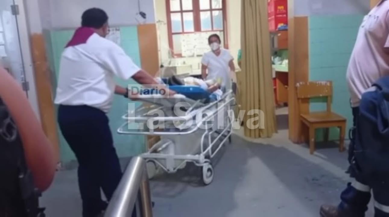 Joven soldador permanece grave tras accidente laboral en la carretera Iquitos–Nauta.