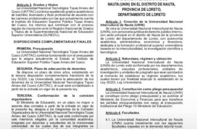 Crean oficialmente universidad con sede en Nauta.