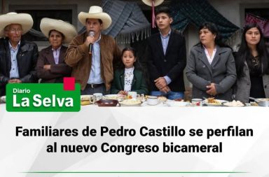 Familiares de Pedro Castillo se perfilan al nuevo Congreso bicameral