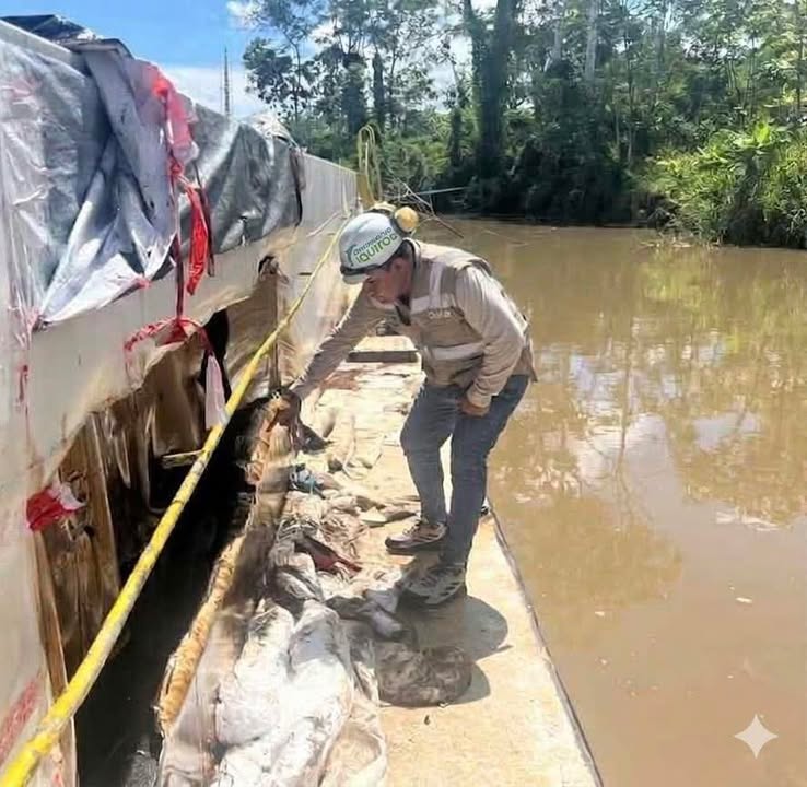 OEFA confirma derrame de más de 285 barriles de petróleo en el río Amazonas.