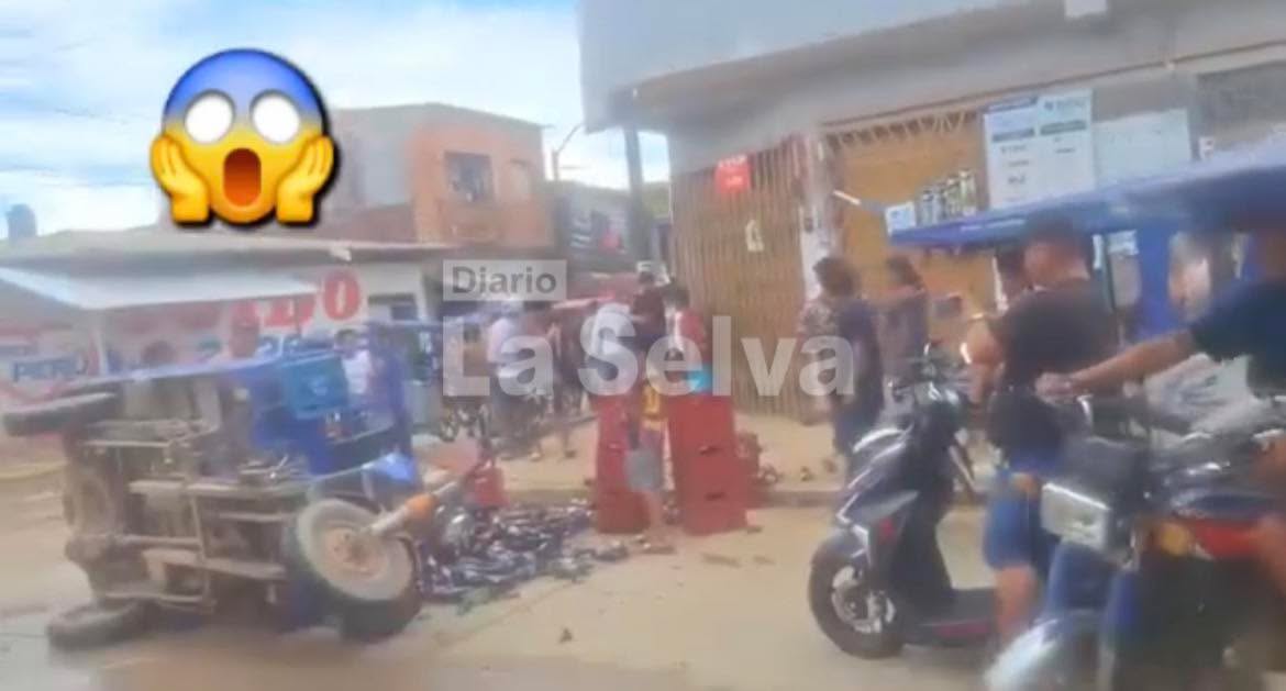 Volcadura de furgoneta deja dos heridos en Nauta.