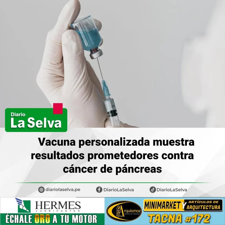 Vacuna personalizada muestra resultados prometedores contra cáncer de páncreas