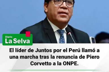 Roberto Sánchez convoca movilización