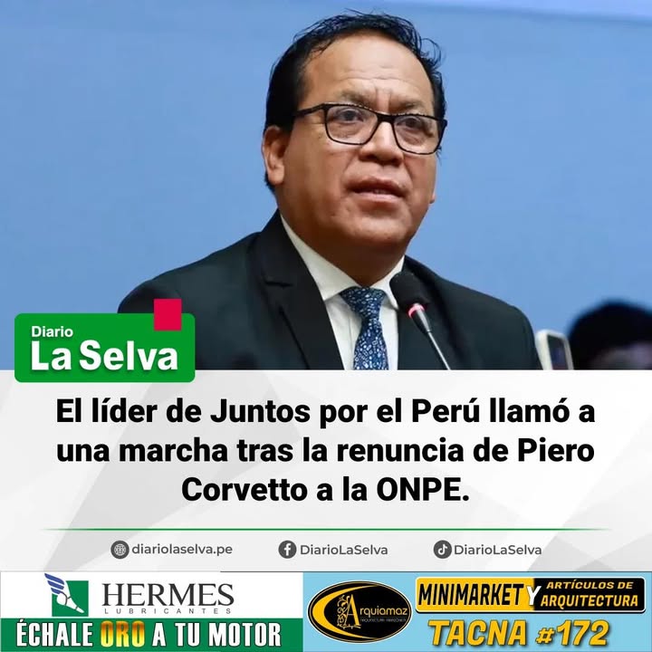 Roberto Sánchez convoca movilización