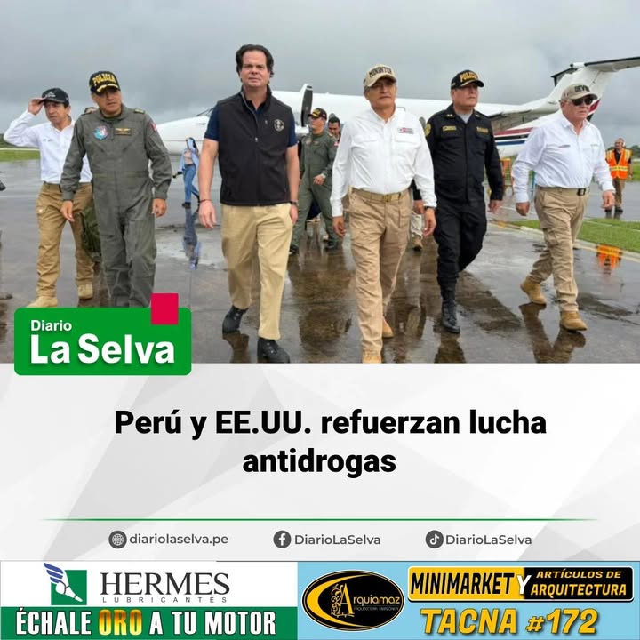 Perú y EE.UU. refuerzan lucha antidrogas
