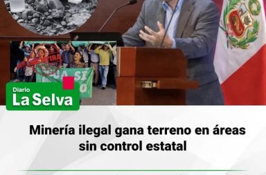 Minería ilegal gana terreno en áreas sin control estatal