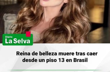 Fallece reina de belleza tras caída en edificio de Río de Janeiro