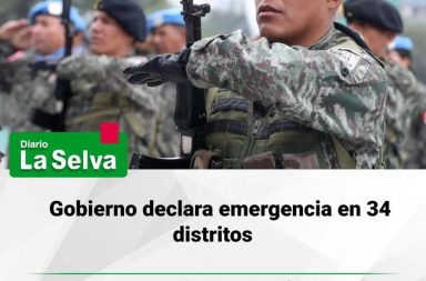 Gobierno declara emergencia en 34 distritos