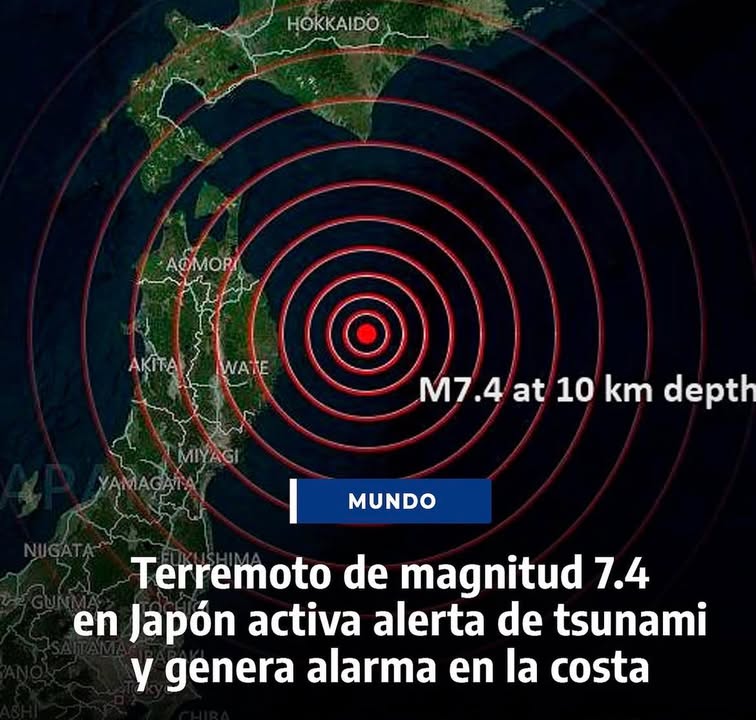 #Japón  Alerta de tsunami tras fuerte terremoto