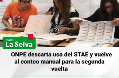 ONPE descarta uso del STAE y vuelve al conteo manual para la segunda vuelta