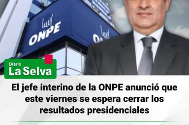 ONPE proyecta finalizar resultados de elecciones presidenciales