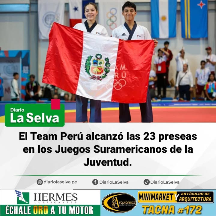 Perú suma 23 medallas en Panamá 2026