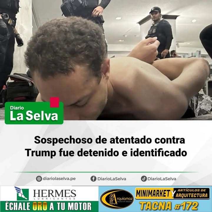 Sospechoso de atentado contra Trump fue detenido e identificado