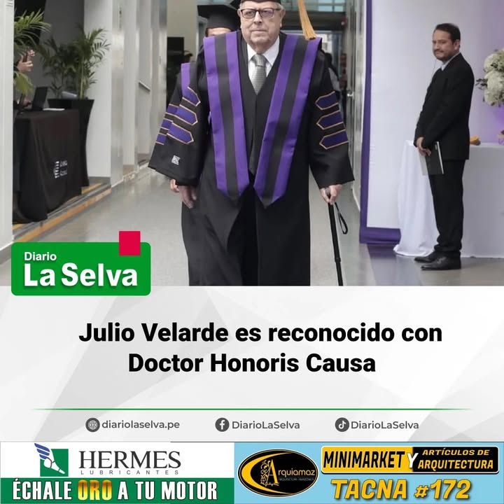 Julio Velarde es reconocido con Doctor Honoris Causa