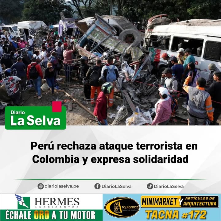 Perú respalda a Colombia tras ataque con víctimas mortales