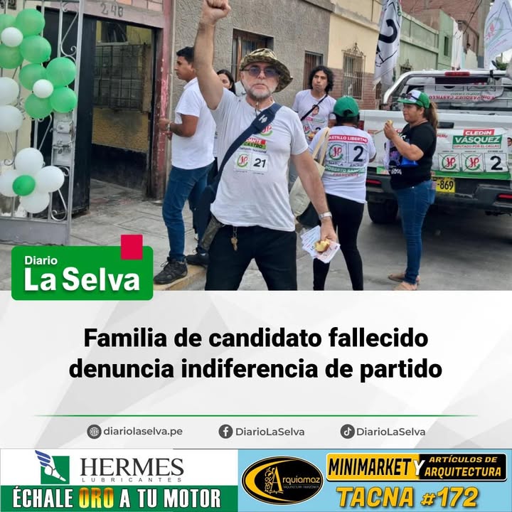 Cuestionan actuar del partido tras fallecimiento en campaña