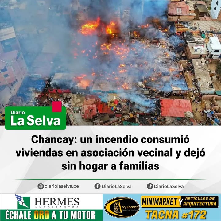 Emergencia en Chancay: incendio destruye cerca de 25 viviendas